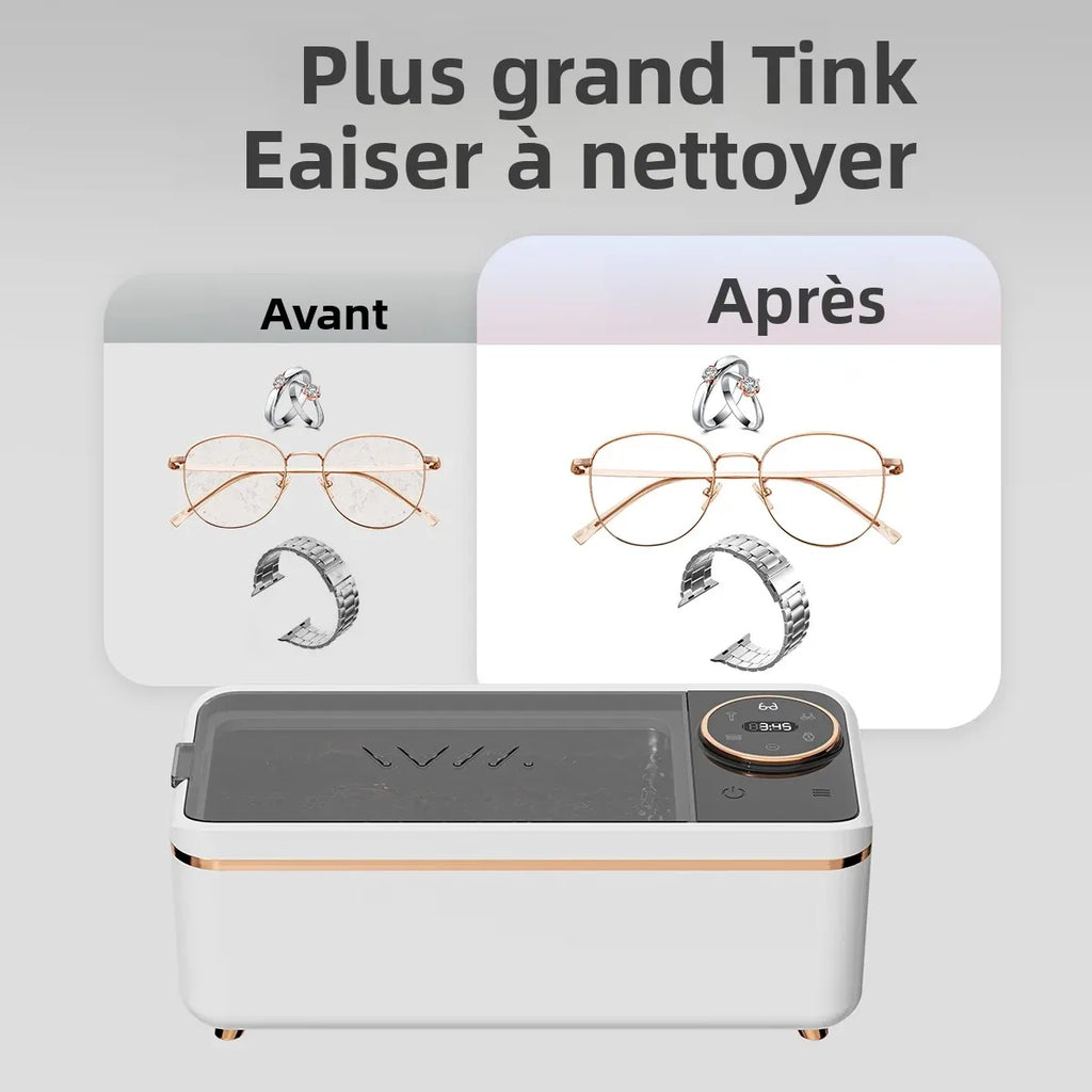 UltraClean Elite™ – Nettoyeur à Ultrasons 55 kHz Grande Capacité
