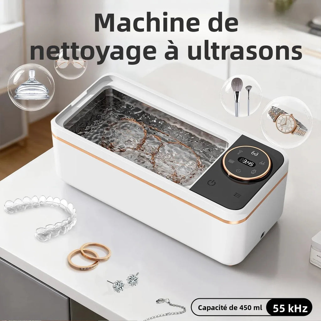 UltraClean Elite™ – Nettoyeur à Ultrasons 55 kHz Grande Capacité