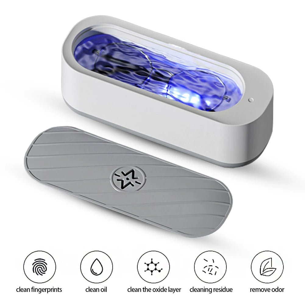 Nettoyeur à ultrasons compact CleanWave Mini avec couvercle amovible