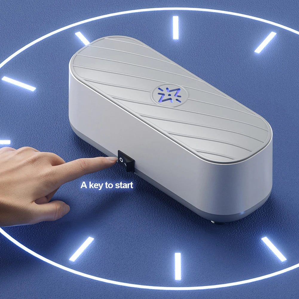 Nettoyeur à ultrasons compact CleanWave Mini avec démarrage par simple pression sur un bouton